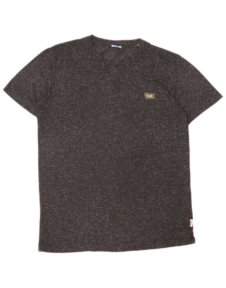 Jack & Jones Ανδρικό T-Shirt Top Large Grey Flecked Polyamide