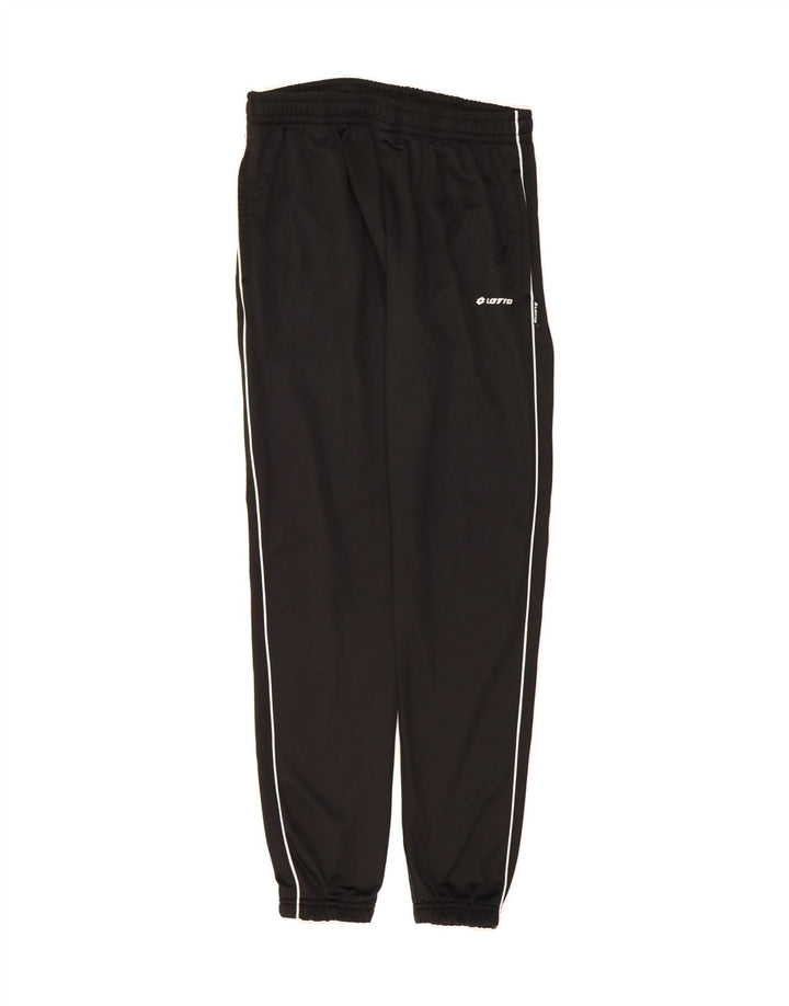 LOTTO Mens Tracksuit Trousers Joggers Large Black Polyester Vintage Lotto and Second-Hand Lotto from Messina Hembry 