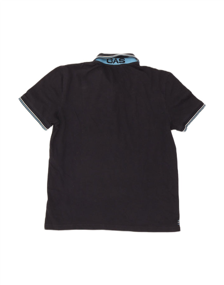 GAS Mens Polo Shirt 2XL Navy Blue Cotton