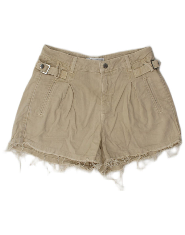Zara Γυναικείο Τζιν παντελόνι ζεστό EU 38 Small W28 Μπεζ βαμβακερό