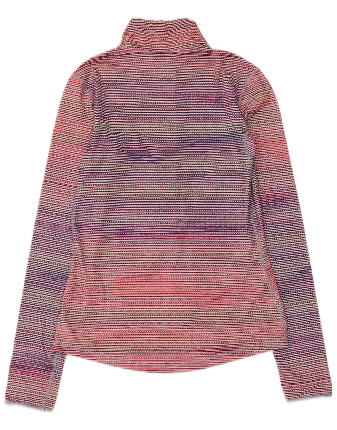 NIKE Womens Pullover Tracksuit Top UK 12 Medium Multicoloured Striped