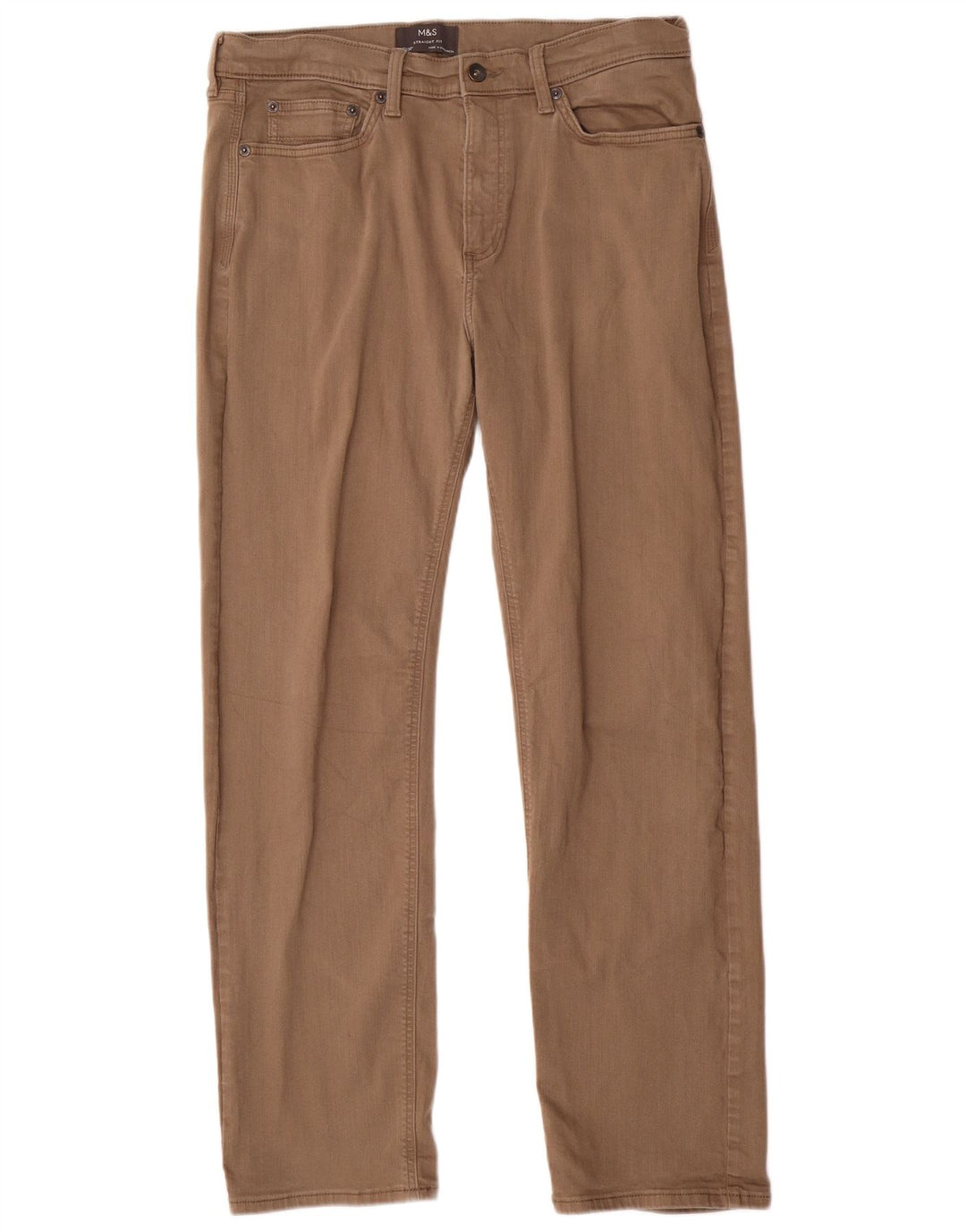 Ανδρικό ίσιο casual παντελόνι Marks & Spencer W34 L31 Beige