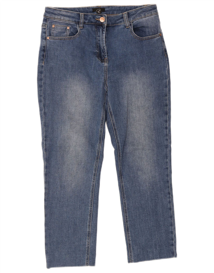 M&Co Γυναικείο Cropped Jeans UK 12 Medium W30 L25 Blue Cotton