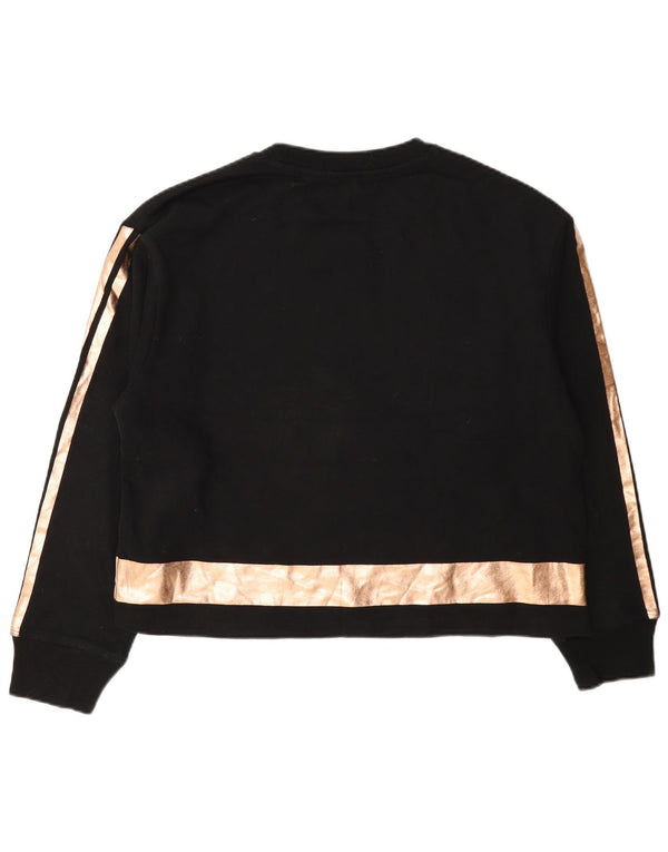 Γυναικείο γραφικό φούτερ Dkny Jumper UK 14 μεσαίο μαύρο βαμβακερό χρώμα