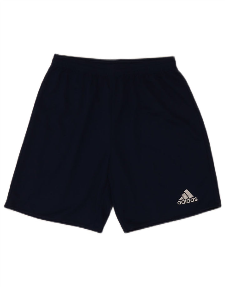 Αθλητικά σορτς ADIDAS για αγόρια Climalite 15-16 ετών Navy Blue Polyester