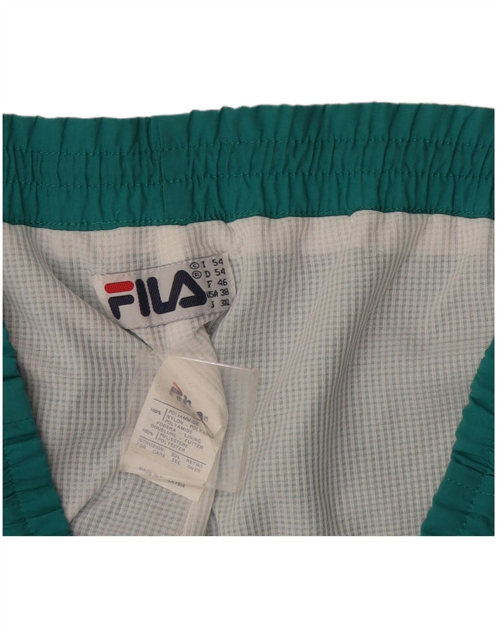 Ανδρική φόρμα Fila Full IT 54 XL Green Colourblock Polyamide