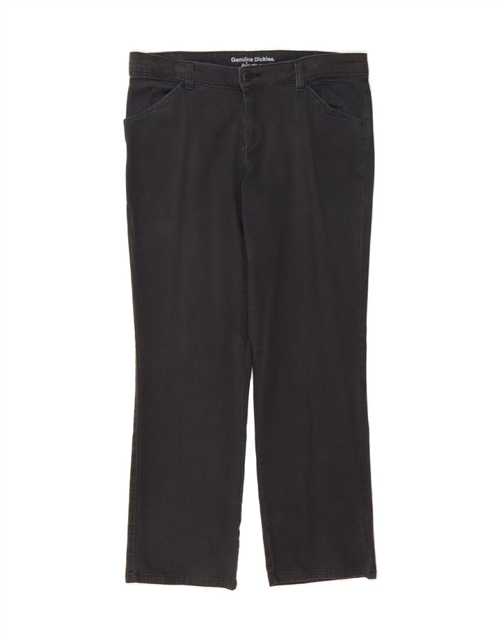 DICKIES Womens Straight Casual Trousers W30 L27 Black Vintage Dickies and Second-Hand Dickies from Messina Hembry 