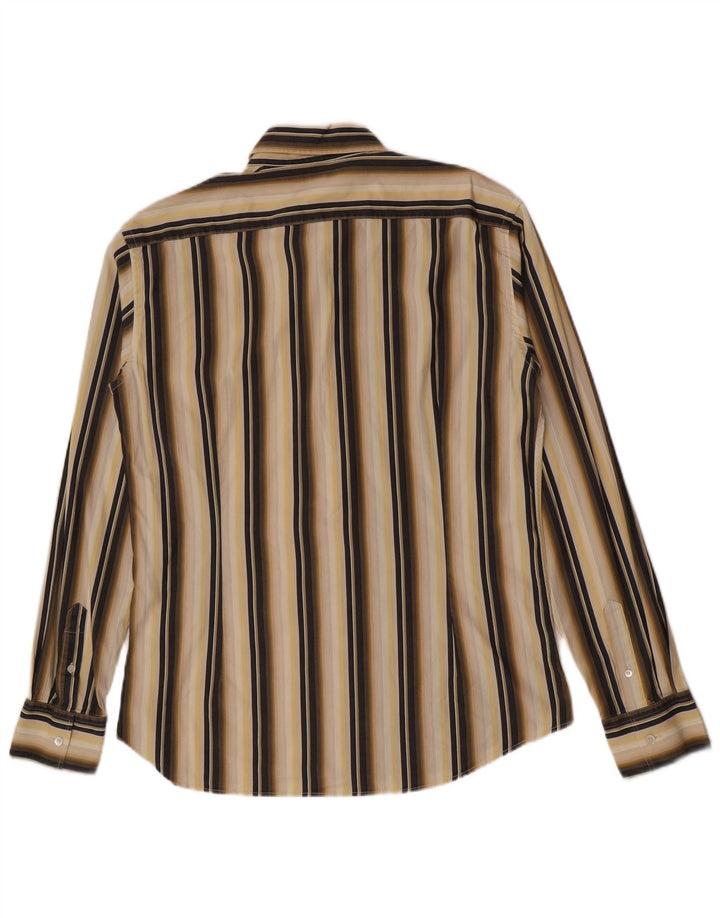 Ανδρικό πουκάμισο Ted Baker Νούμερο 6 2XL Μπεζ ριγέ βαμβακερό