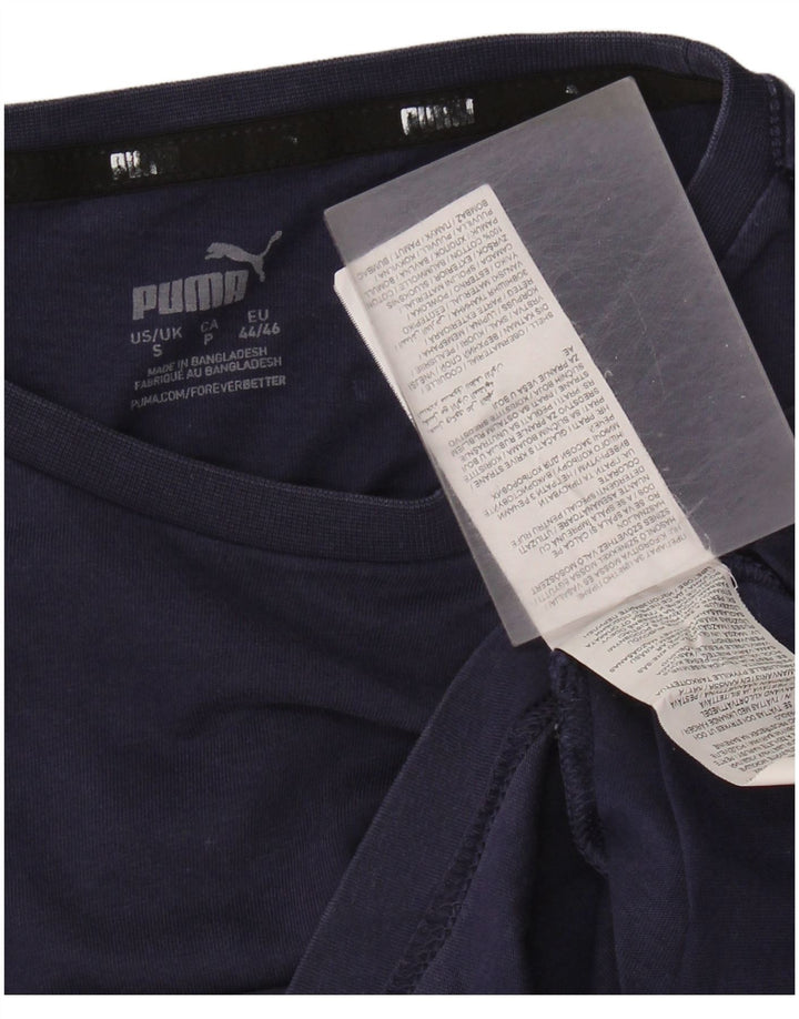 Ανδρικό T-Shirt Puma Τοπ Μικρό Navy Blue από βαμβάκι