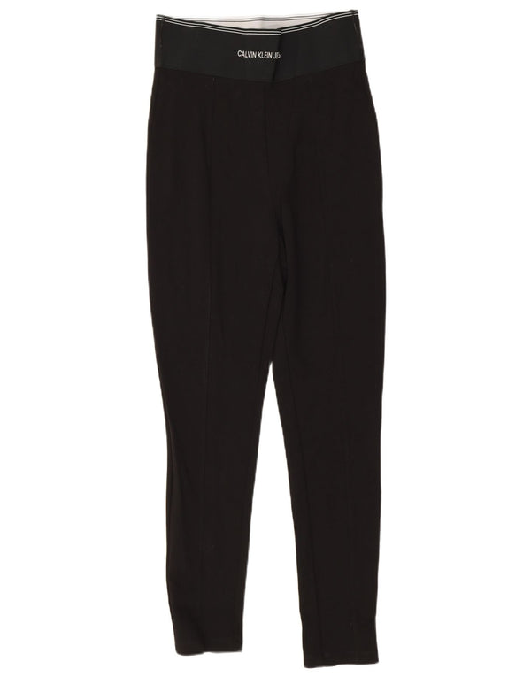 Γυναικεία γραφικά κολάν Calvin Klein UK 8 Small Black Viscose