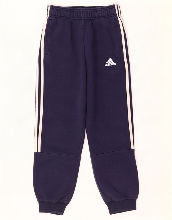 Adidas Boys αθλητική φόρμα παντελόνι Joggers 9-10 ετών Navy Blue Cotton