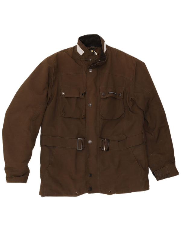 Tucano Urbano Mens Utility Jacket UK 40 Large Brown Nylon
