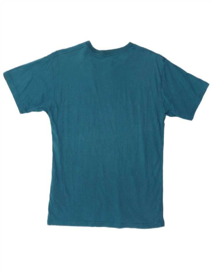 Vans Γυναικείο T-Shirt Κλασική Εφαρμογή Top UK 10 Small Blue βαμβακερό