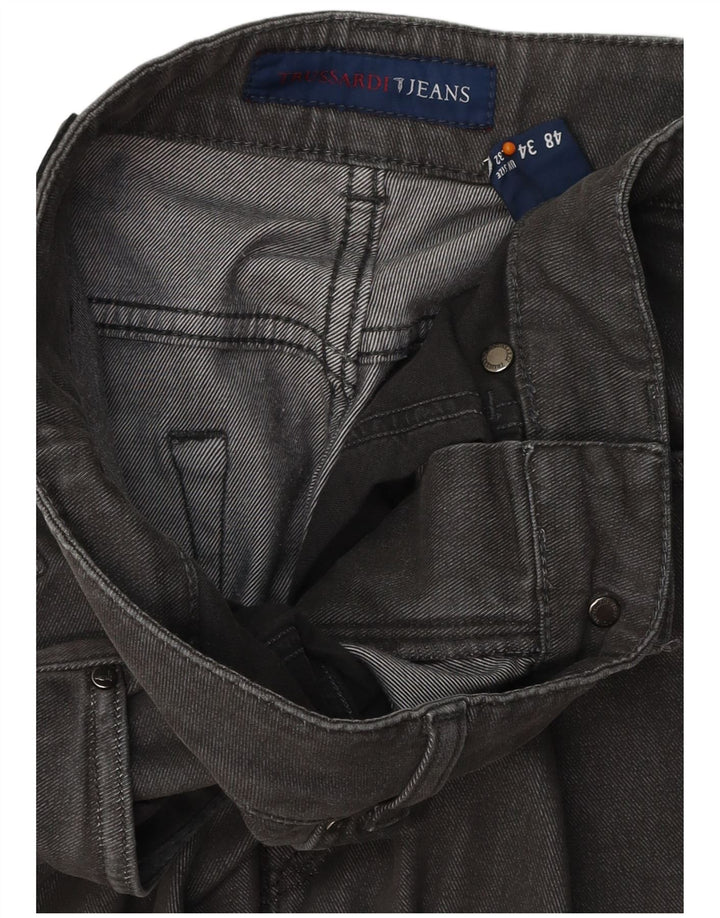 TRUSSARDI Mens Straight Jeans IT 48 Medium W32 L30 Grey