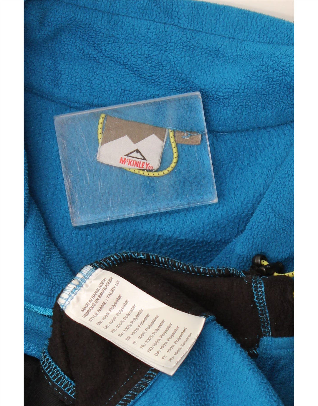 MCKINLEY Γυναικείο Fleece Jacket UK 16 Large Blue Colorblock Πολυεστέρας