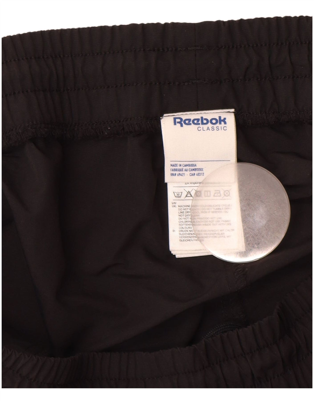 Ανδρική φόρμα Reebok Παντελόνι XL Μαύρο Nylon
