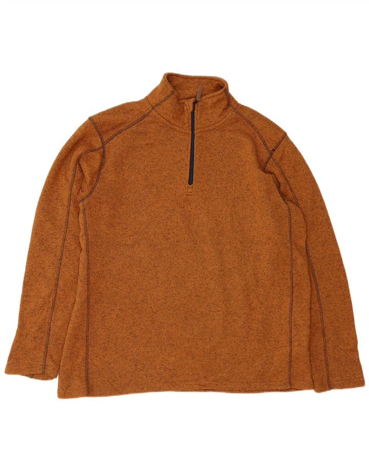 MOUNTAIN WAREHOUSE Ανδρικό φούτερ με φερμουάρ Jumper 2XL Brown Flecked