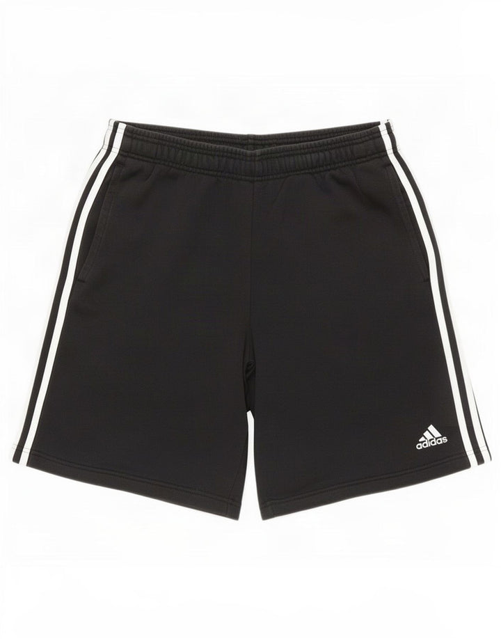 Ανδρικό αθλητικό σορτς Adidas, μεσαίο μαύρο βαμβακερό