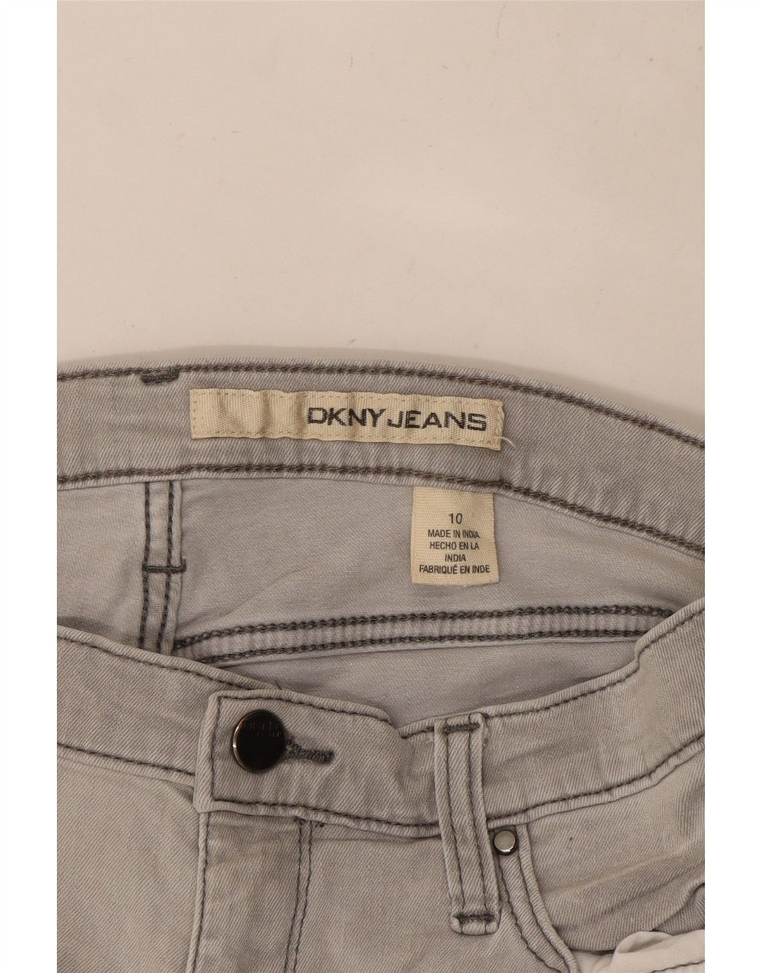 DKNY Γυναικείο τζιν σορτς US 10 Large W27 Γκρι βαμβακερό