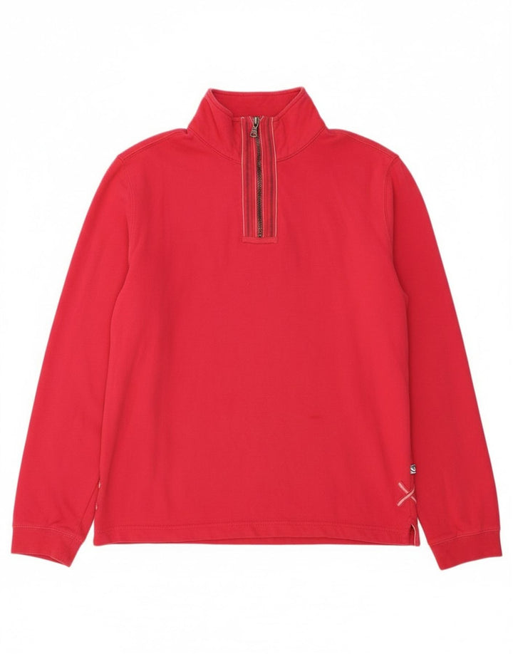 White Stuff Γυναικείο Φούτερ με φερμουάρ Jumper UK 12 Μεσαίο ροζ βαμβακερό