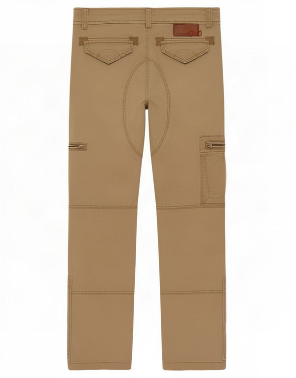 Lee Cooper Ανδρικό ίσιο παντελόνι Cargo W28 L32 Μπεζ βαμβακερό