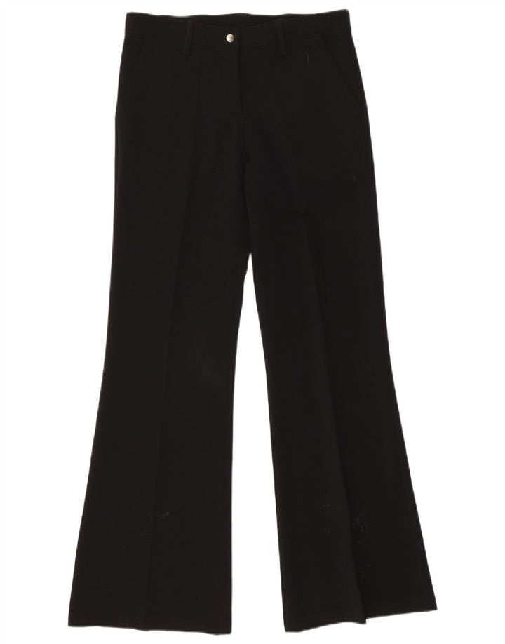 VINTAGE Γυναικείο Bootcut Παντελόνι Chino Medium W30 L32 Μαύρο Πολυεστέρας