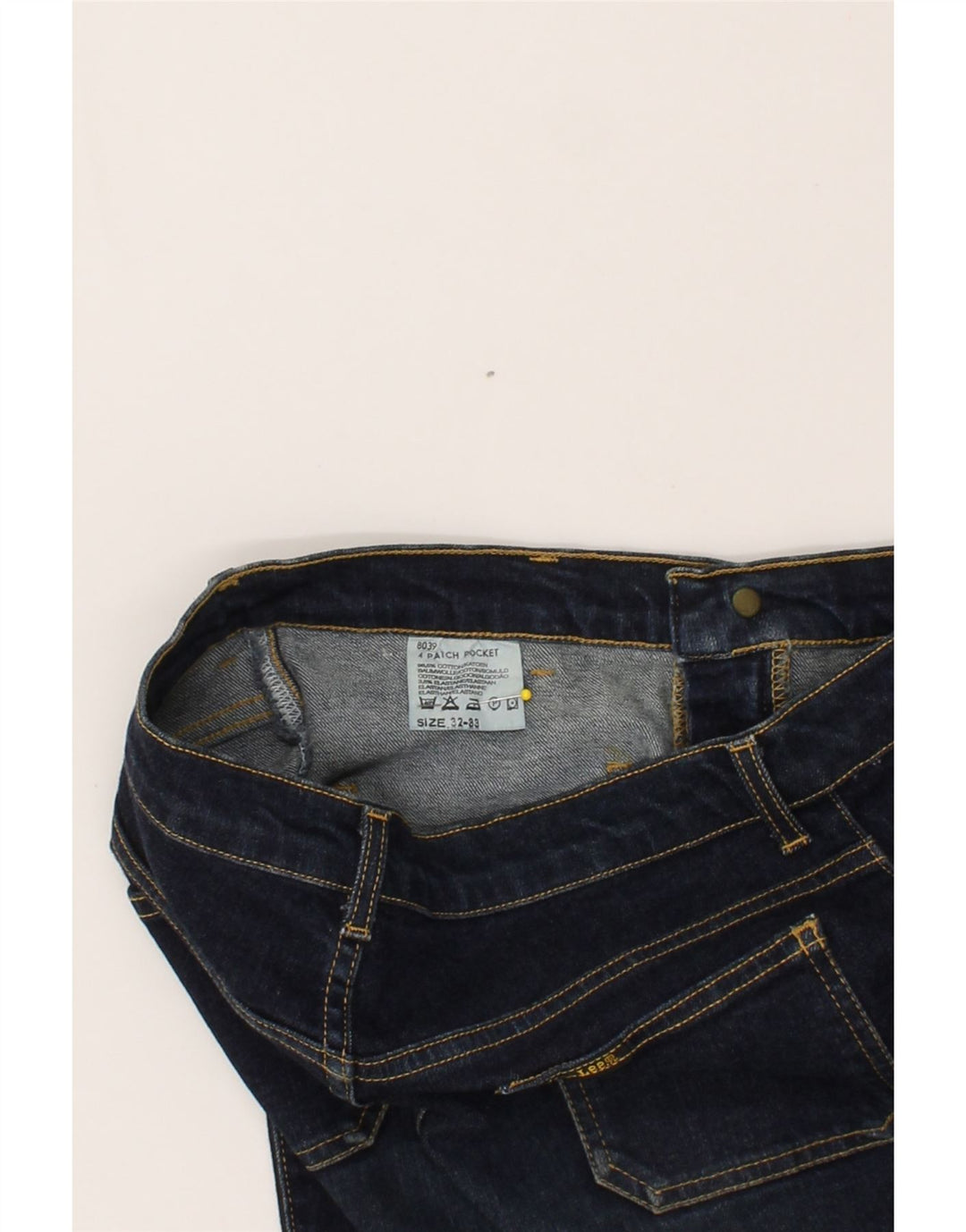 VINTAGE Womens Straight Jeans  W32 L33 Blue Cotton Vintage Vintage and Second-Hand Vintage from Messina Hembry 