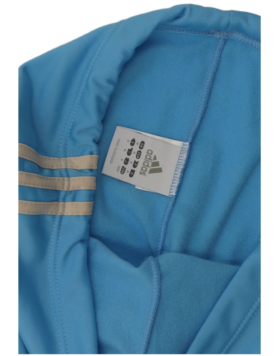 Γυναικεία αθλητική φόρμα Adidas με φαρδύ πόδι UK 14 Medium Blue Polyester
