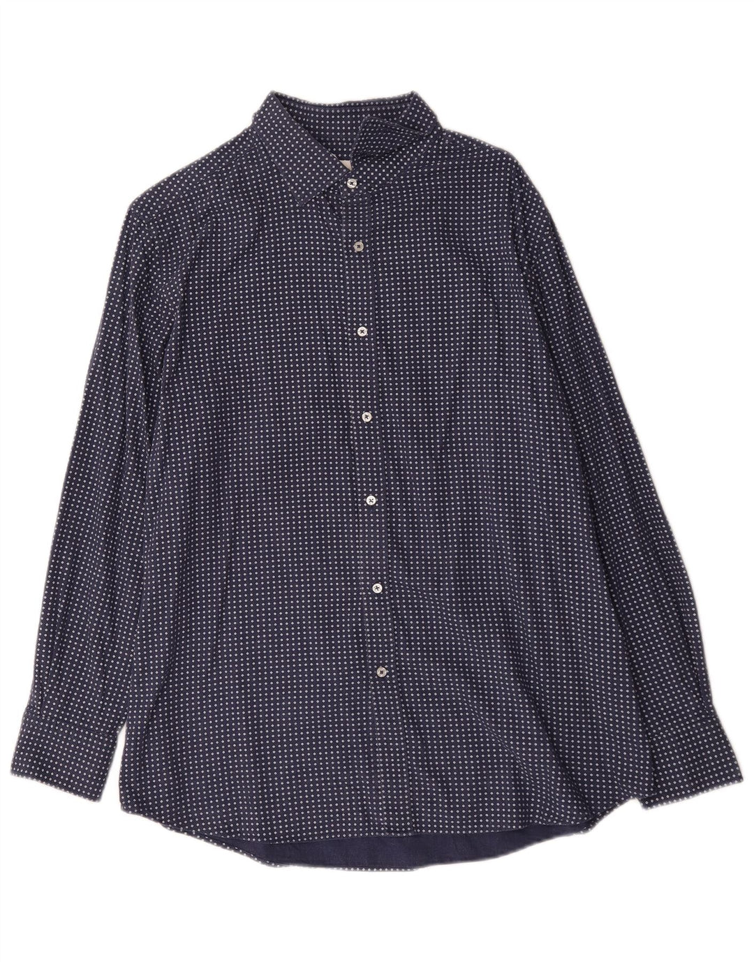Ανδρικό πουκάμισο Massimo Dutti XL Μπλε γεωμετρικό βαμβακερό