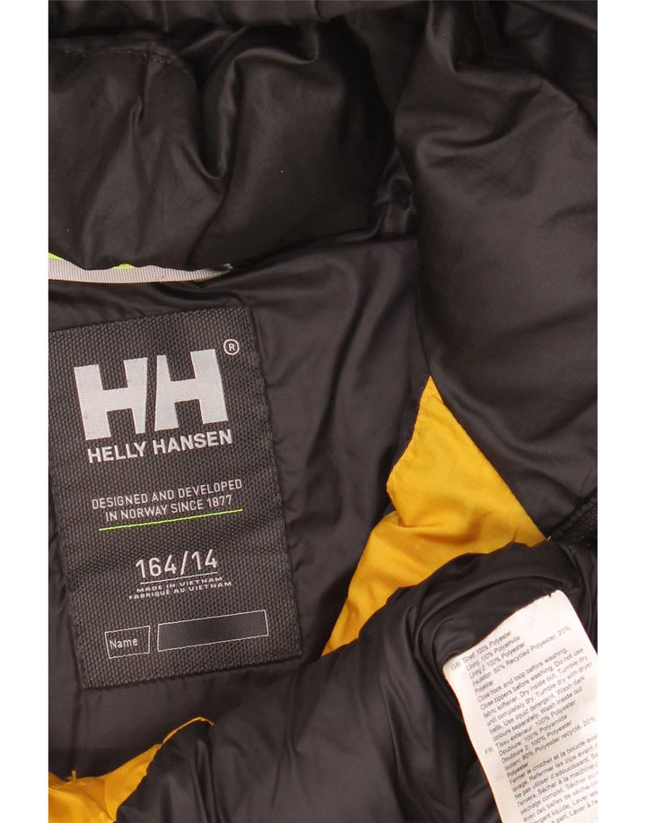 Μπουφάν Helly Hansen Boys με κουκούλα με επένδυση 13-14 ετών κίτρινο χρώμα