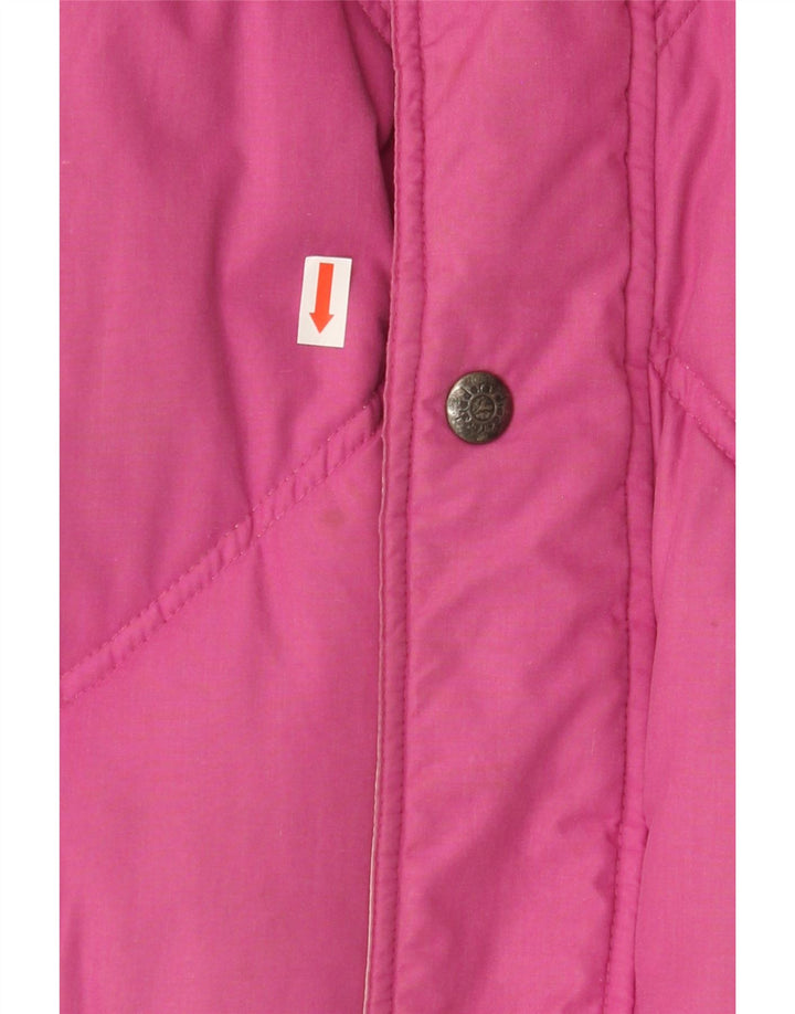 DIADORA Mens Hooded Padded Jacket UK 38 Medium Off White Colourblock Vintage Diadora and Second-Hand Diadora from Messina Hembry 