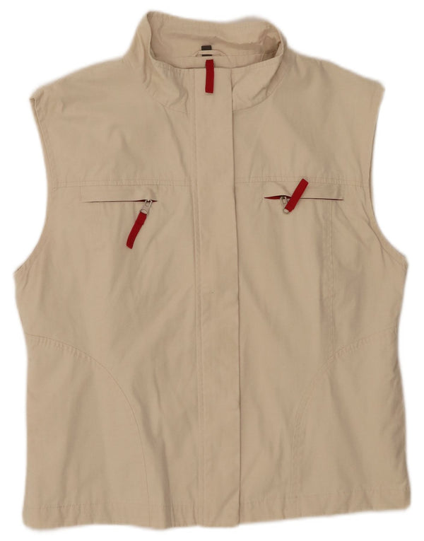 Street One Γυναικεία Αμάνικη αθλητική φόρμα Top Jacket UK 14 Medium Beige