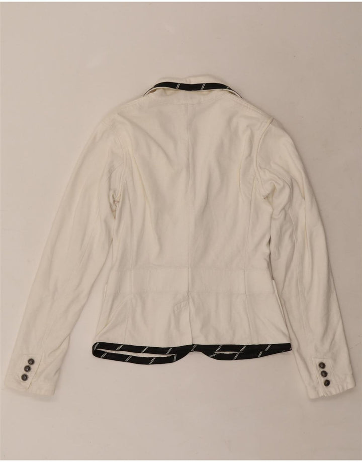 RALPH LAUREN Γυναικείο σακάκι με 3 κουμπιά σακάκι UK 12 Medium White
