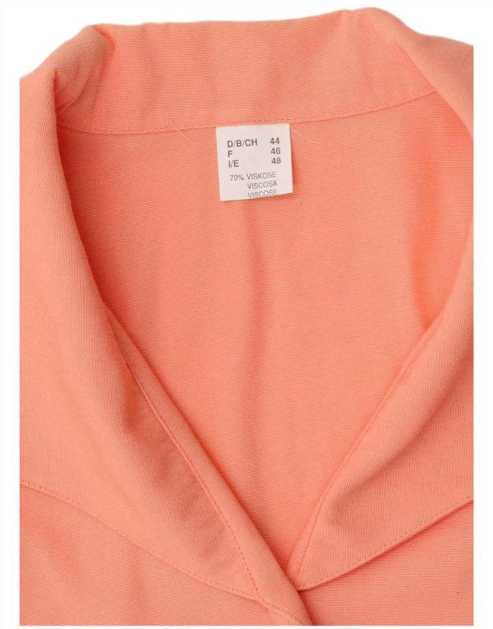 Γυναικείο πουκάμισο VINTAGE Μπλούζα IT 48 XL Πορτοκαλί βισκόζη