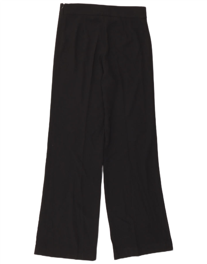 Zara Γυναικείο φαρδύ παντελόνι Casual Medium W30 L33 Μαύρο πολυεστέρα