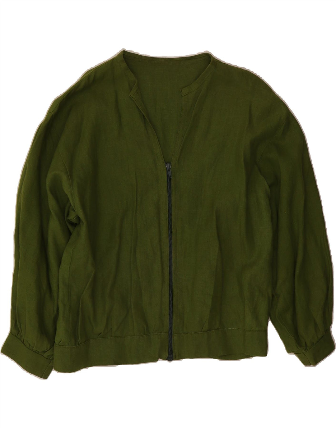 VINTAGE Womens Bomber Jacket UK 14 Large Green Vintage Vintage and Second-Hand Vintage from Messina Hembry 