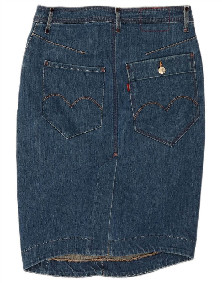 Γυναικεία τζιν φούστα Levi's W28 μεσαίο μπλε βαμβακερό