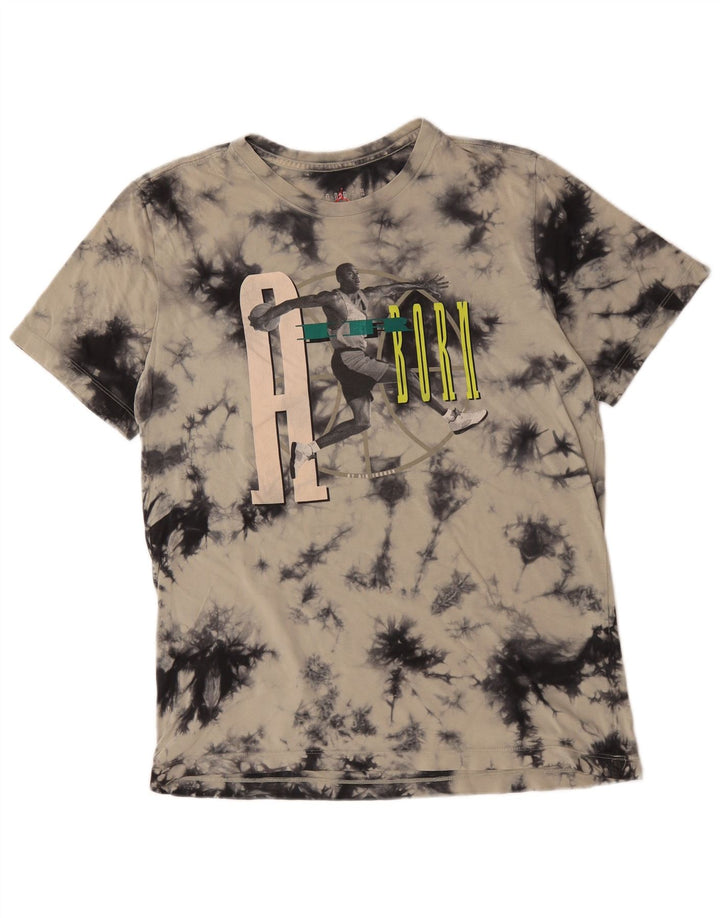 Jordan Ανδρικό γραφικό T-Shirt Top Medium Blue Tie Dye