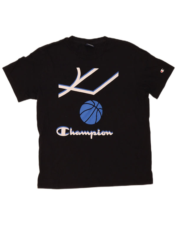 Ανδρικό T-Shirt Champion Graphic Top Medium Black