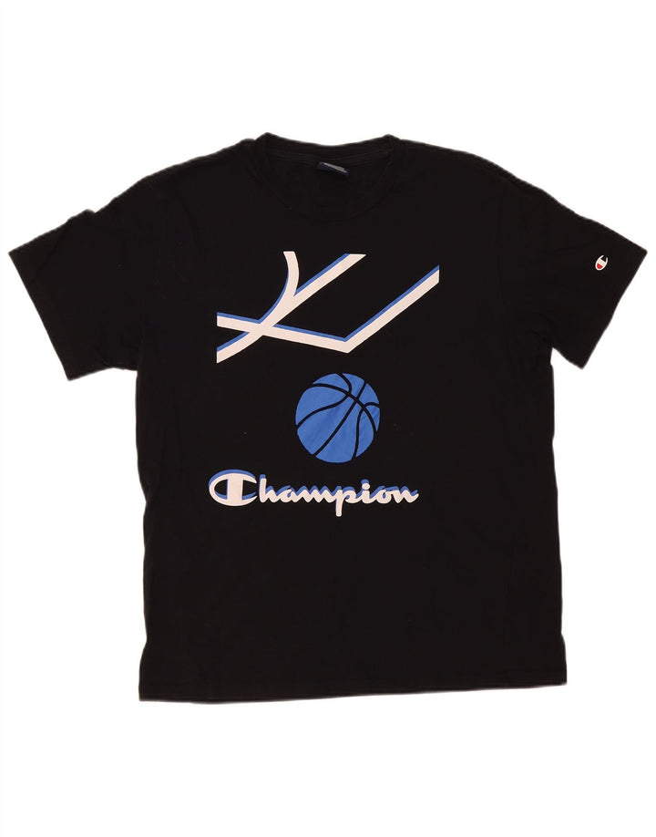 Ανδρικό T-Shirt Champion Graphic Top Medium Black