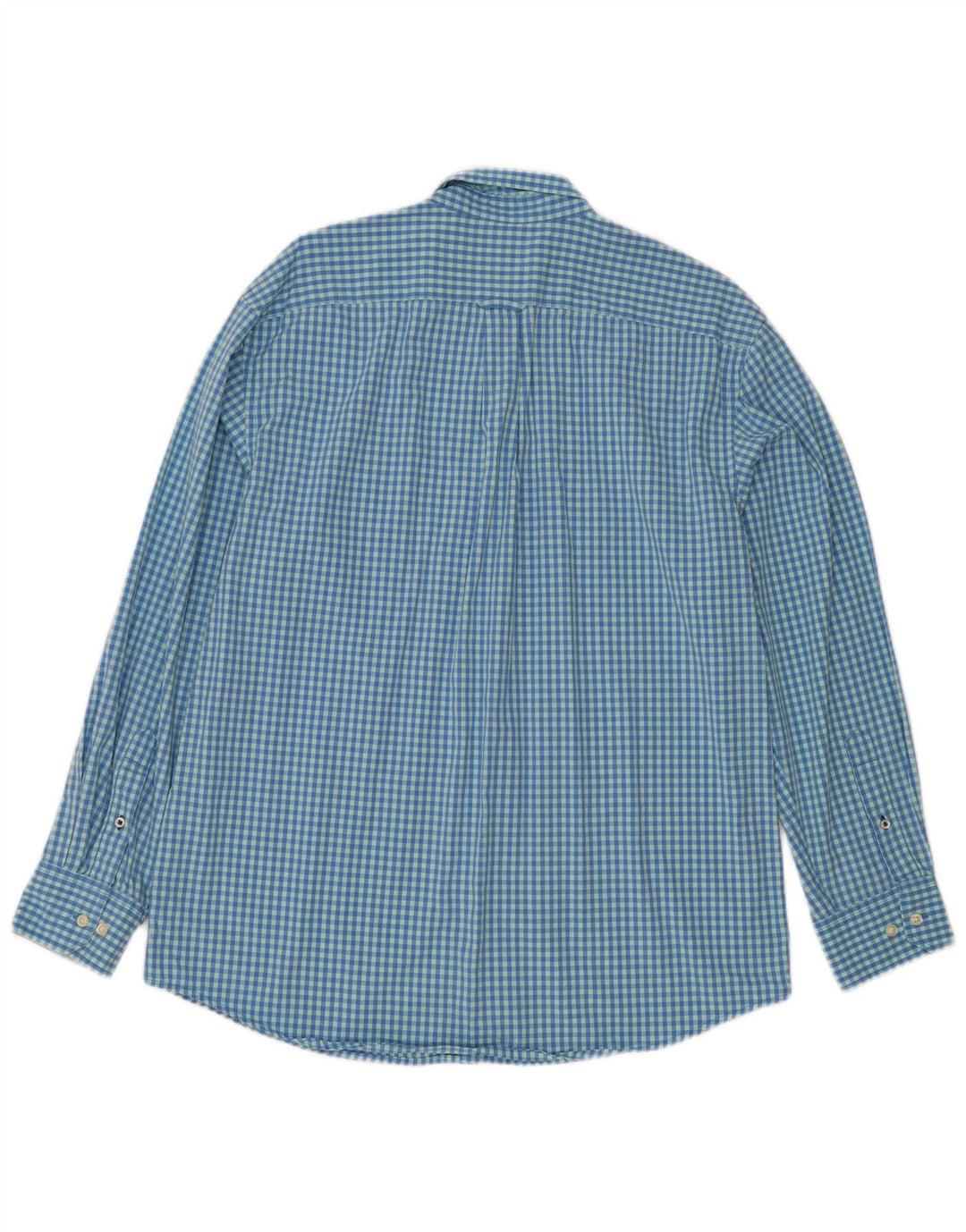 Ανδρικό πουκάμισο Izod μεγάλο μπλε βαμβακερό Gingham