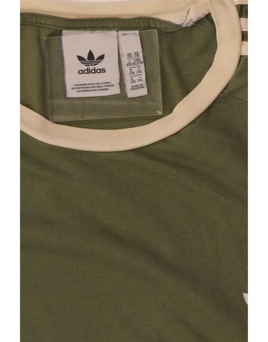 Ανδρικό T-Shirt Adidas Top 2XL Khaki