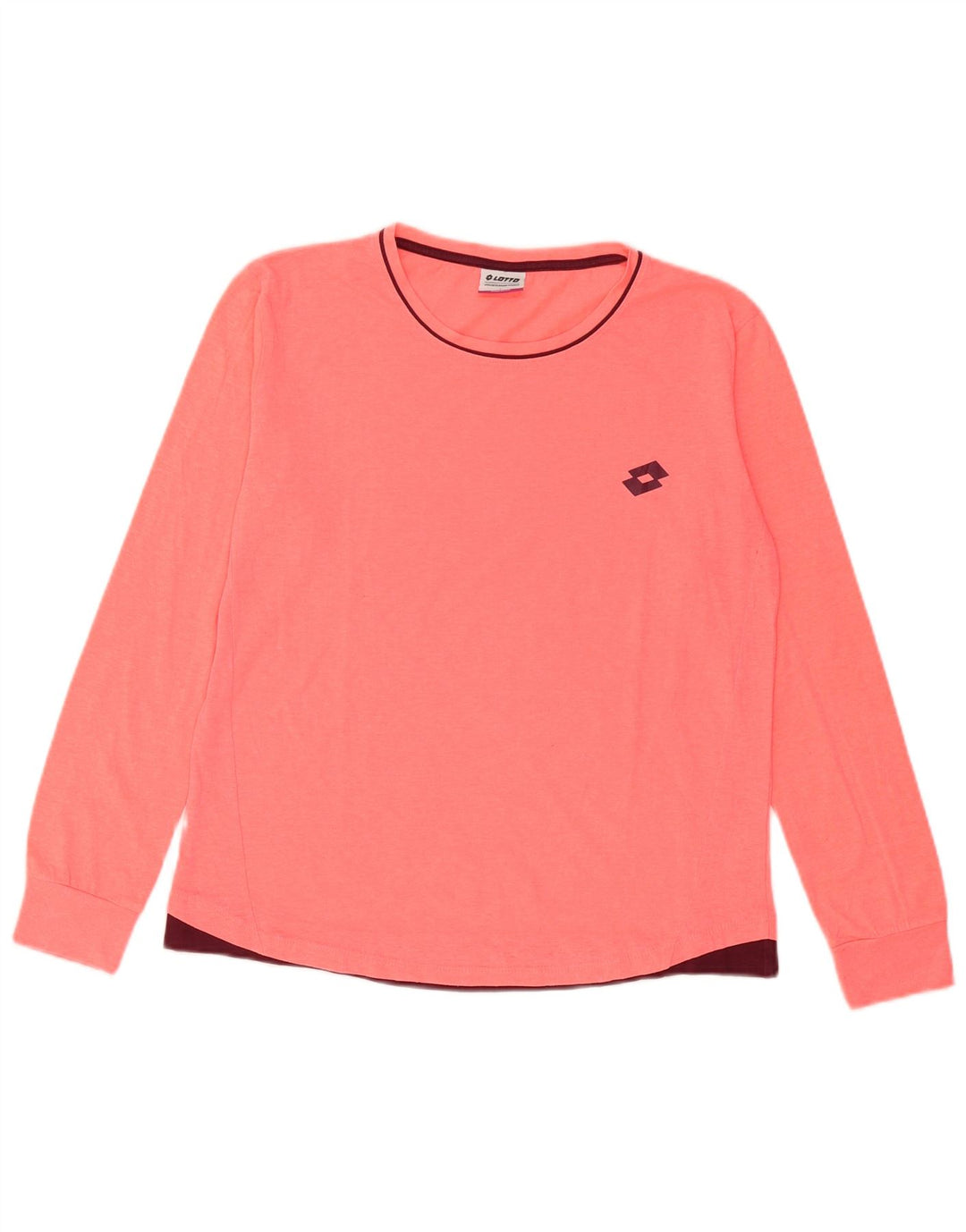 Lotto Γυναικείο τοπ μακρυμάνικο UK 14 μεγάλο ροζ πολυεστέρας