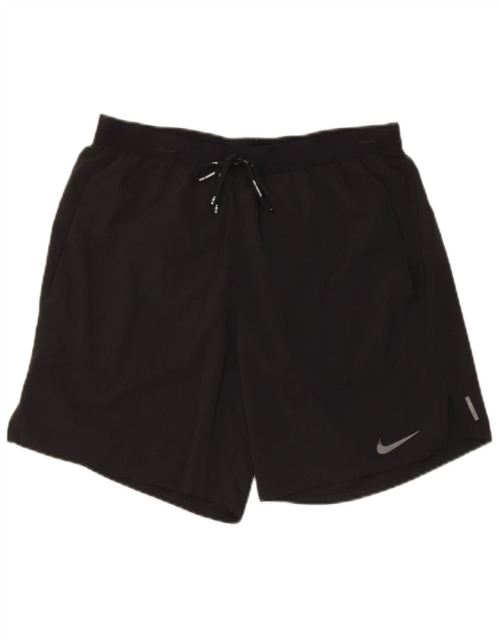 Ανδρικό αθλητικό σορτς Nike, μικρό μαύρο πολυεστέρα