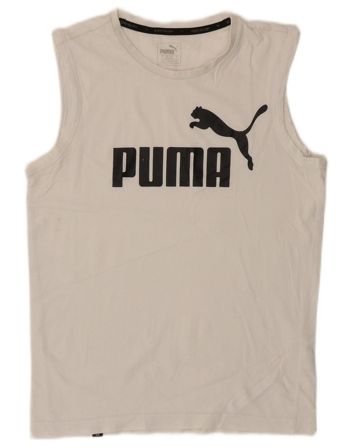 Ανδρικό γραφικό γιλέκο Puma Μικρό Λευκό