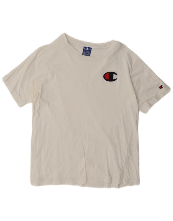 Champion Womens Graphic T-Shirt Top UK 16 Large White