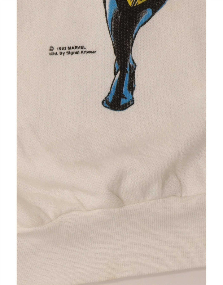 Vintage ανδρικά Marvel Comics Wolverine 1993 Φούτερ Jumper Large White