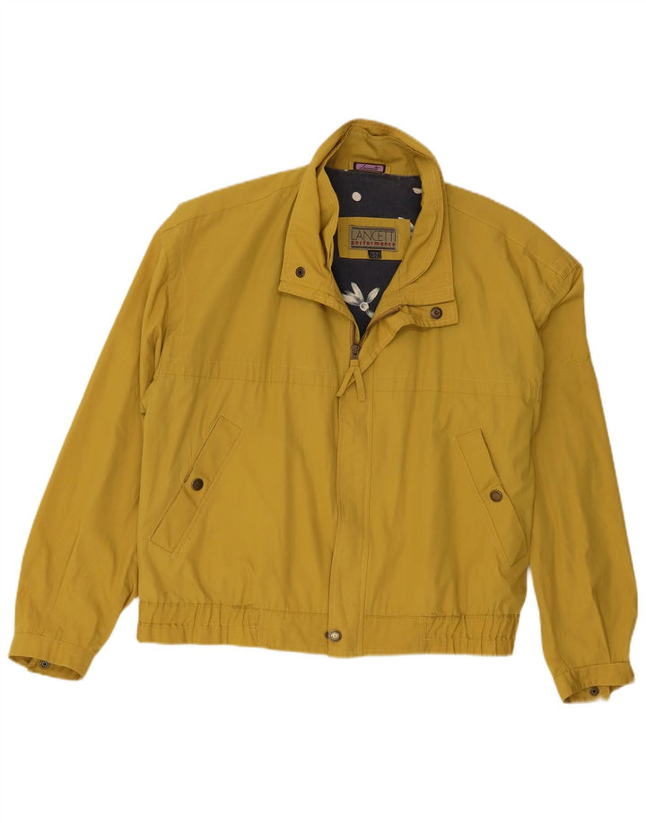 Ανδρικό μπουφάν Lancetti Bomber IT 52 XL Κίτρινο