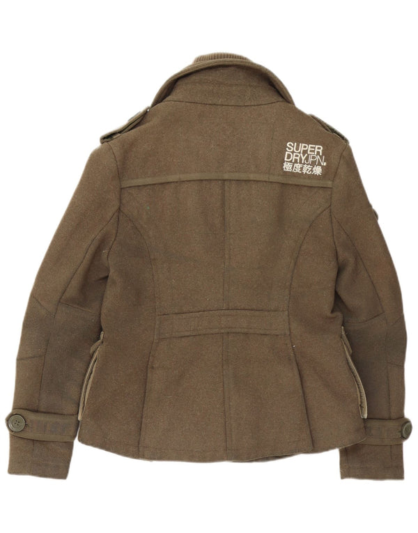 Superdry Γυναικείο Military Jacket UK 10 Small Khaki Wool