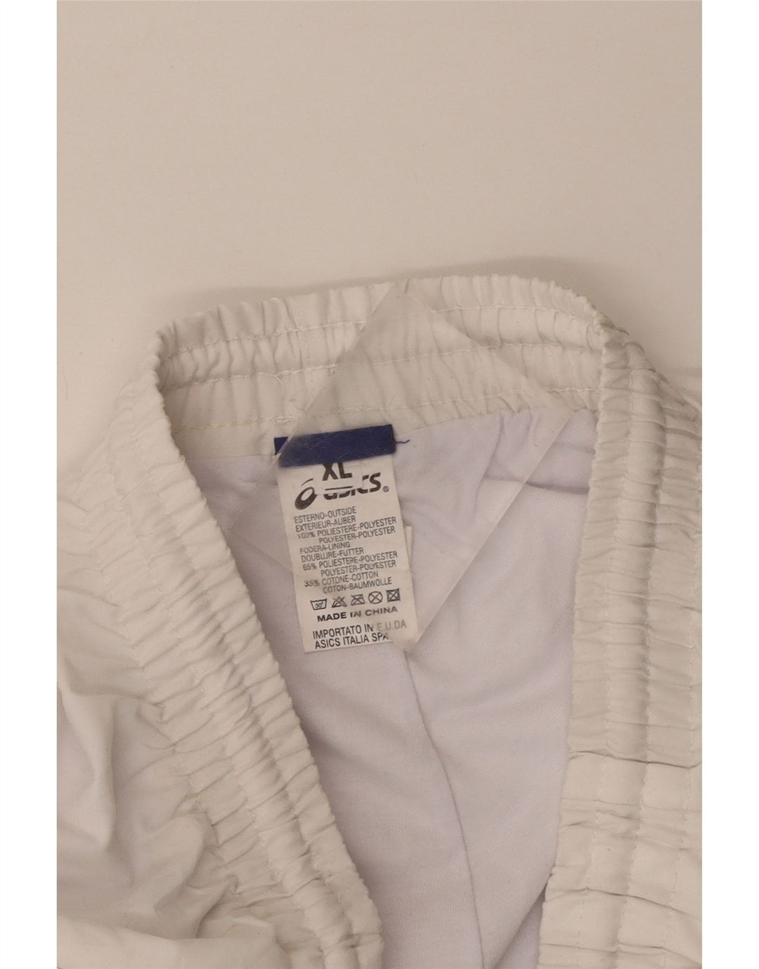Ανδρική φόρμα Asics Παντελόνι Joggers XL Λευκό Πολυεστέρας